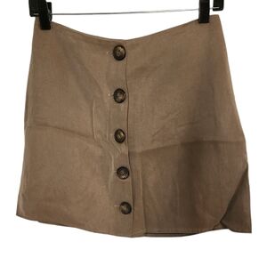 𝅺Reformation button down brown skirt‎